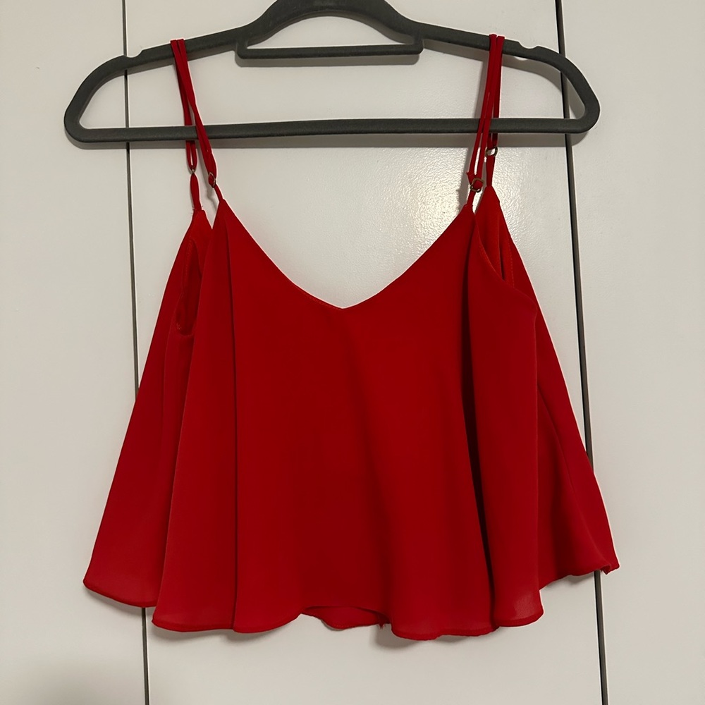 Show Me Your Mumu chiffon crop top